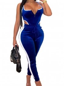 TUTA SPORTIVA (TOP E PANTALONI) ADDISON blu